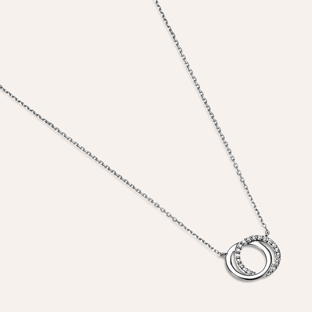 Collana Sophia Oro Bianco Diamante - Collane Donna | Stroili
