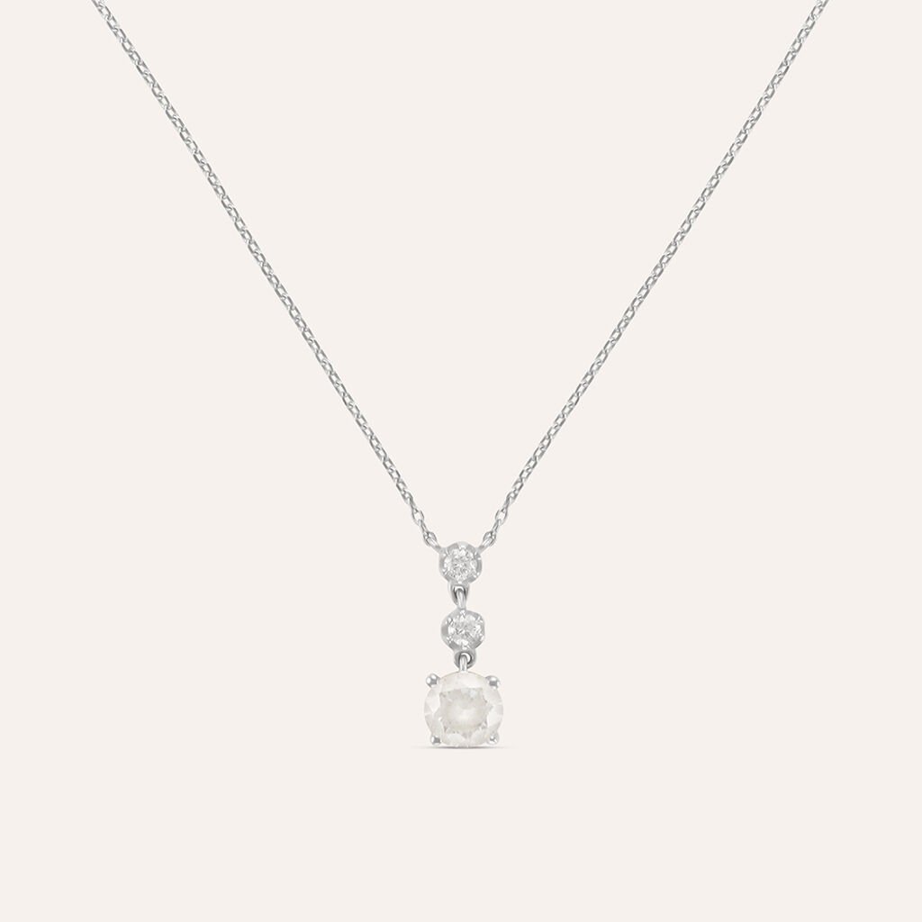 Collana Claire Oro Bianco Cubic Zirconia