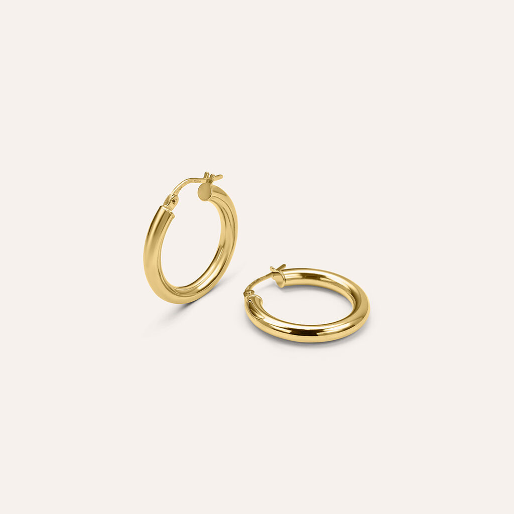 Orecchini A Cerchio Gold Essence Oro Giallo - Orecchini a Cerchio Donna | Stroili