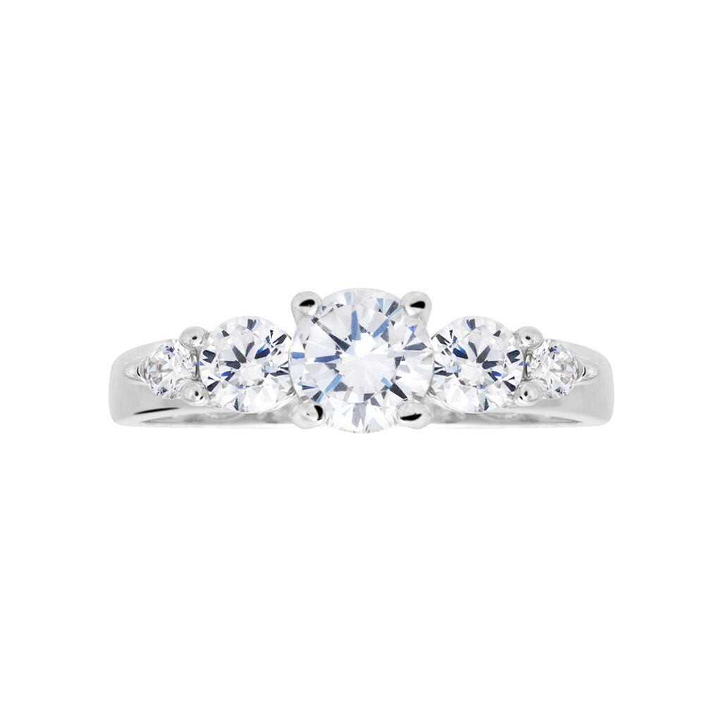 Anello Riviere Silver Elegance Argento Rodiato Cubic Zirconia - Anelli Riviere Donna | Stroili