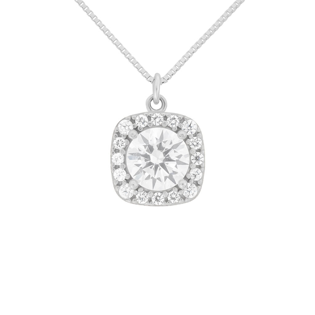 Collana Punto Luce Claire Oro Bianco Cubic Zirconia