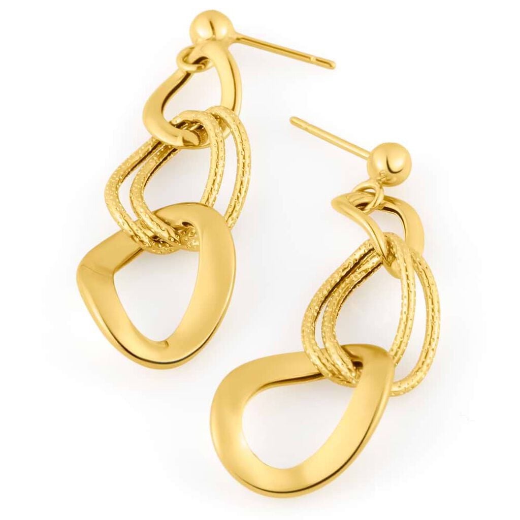 Orecchini Pendenti Golden Lover Oro Giallo