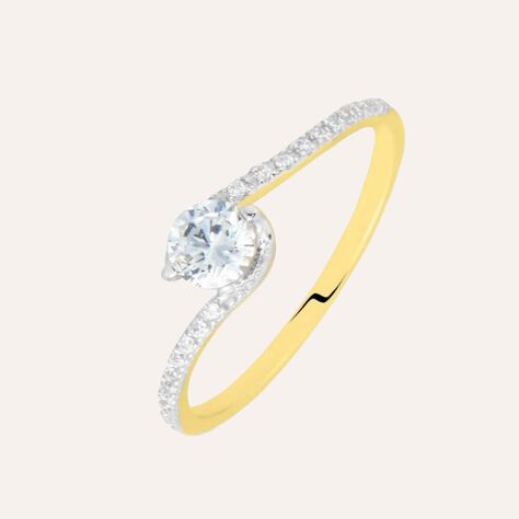 Anello Solitario Claire Oro Giallo Cubic Zirconia - Anelli con Pietre Donna | Stroili