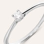 Anello Solitario Grace Oro Bianco Diamante