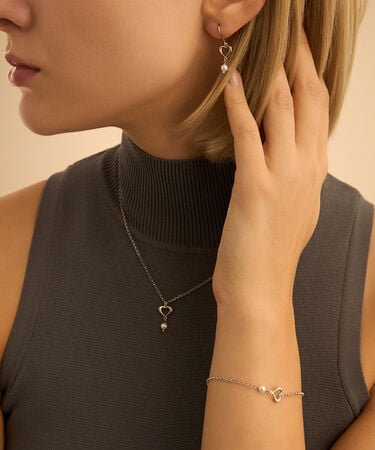Bracciale Silver Pearls Argento Rodiato Perla sintetica