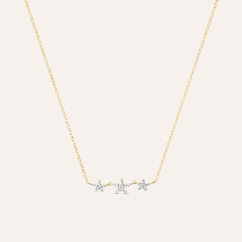 Collana Christelle Oro Giallo Cristallo - Collane Donna | Stroili