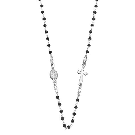 Collana Rosario Silver Soul Argento Rodiato Cristallo - Collane Rosario Donna | Stroili