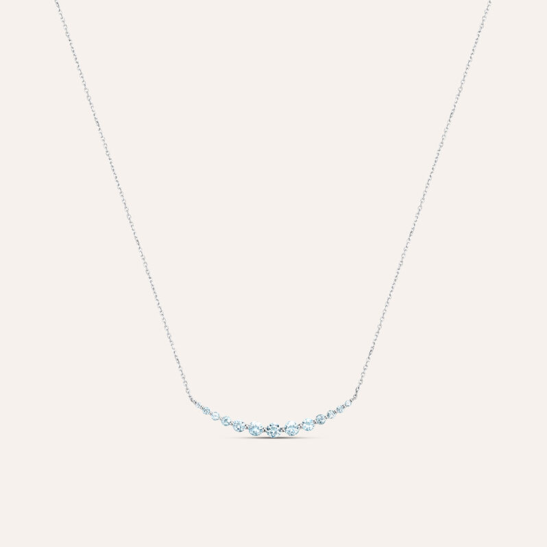 Collana Amélie Oro Bianco Topazio - Collane Donna | Stroili