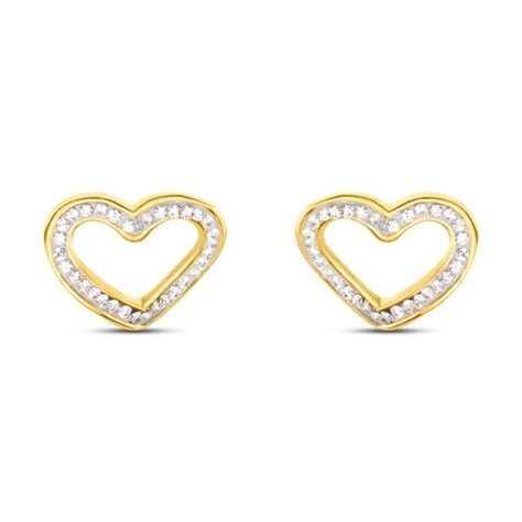 Orecchini Lobo Crystal Gold Oro Giallo Cristallo - Orecchini a Lobo Donna | Stroili