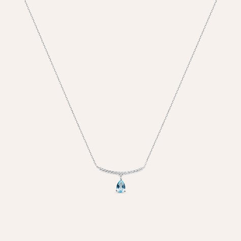 Collana Amélie Oro Bianco Topazio Cubic Zirconia - Collane Donna | Stroili
