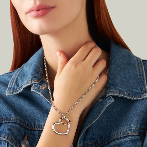 Collana Lady Code Acciaio Bicolore Bianco / Rosa - Collane Donna | Stroili