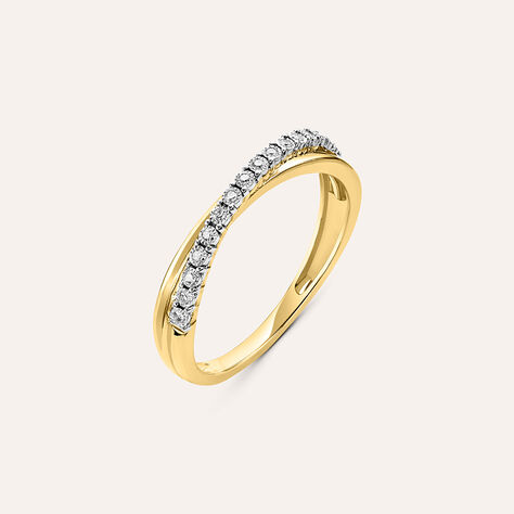 Anello Semi-eternity Sophia Oro Giallo Diamante - Anelli con Pietre Donna | Stroili