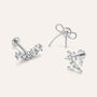Piercing Orecchio Moonlight Titanio Bianco Cubic Zirconia