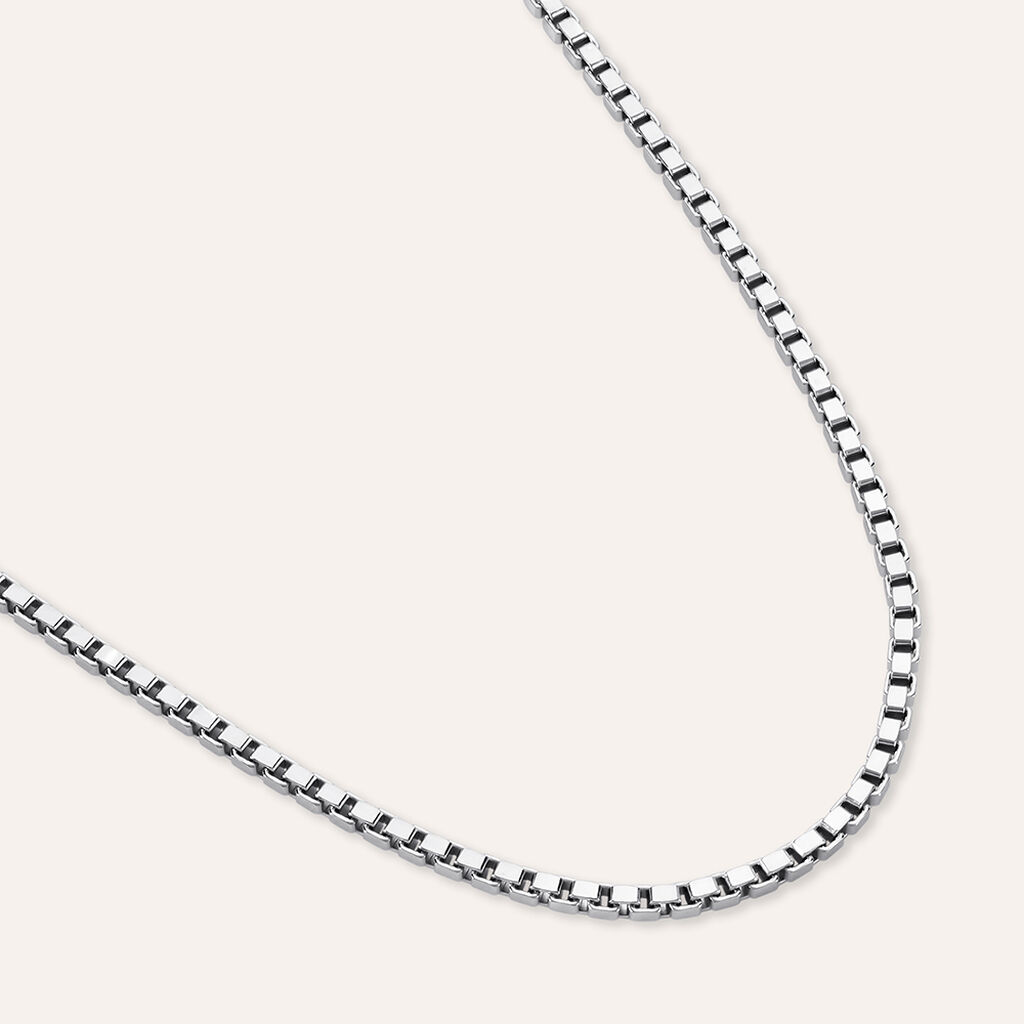 Catenina Gentleman Argento Rodiato