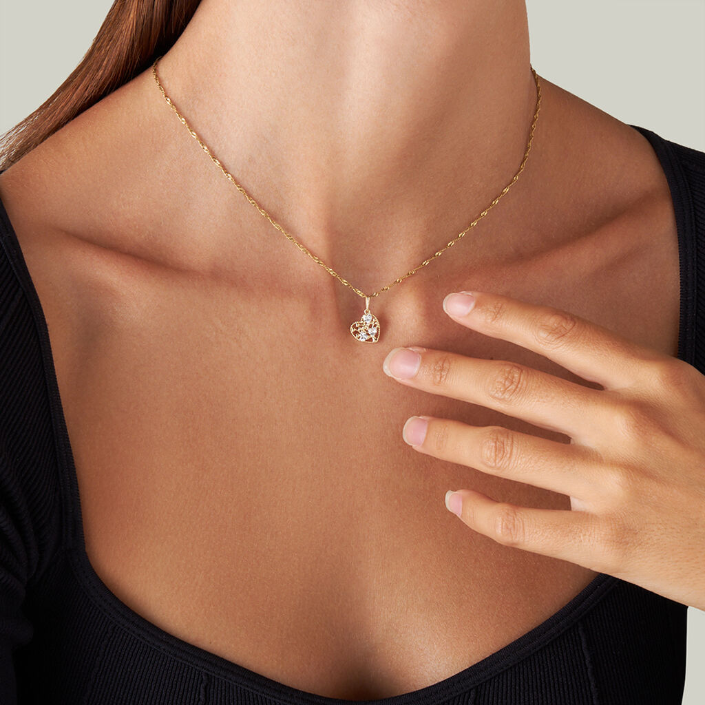 Pendente Poème Oro Giallo Cubic Zirconia - Ciondoli Donna | Stroili