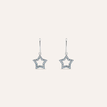 Orecchini A Cerchio Silver Rainbow Argento Rodiato Cubic Zirconia
