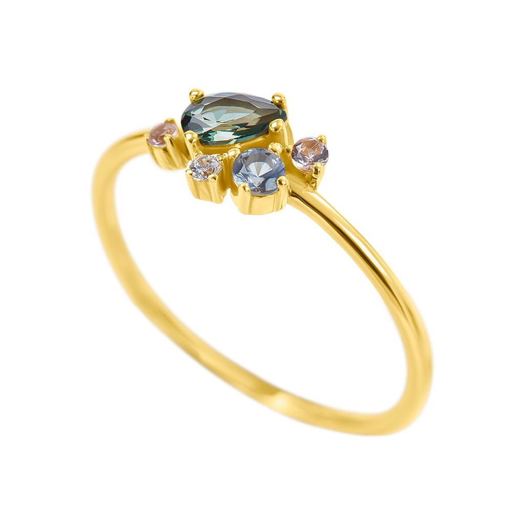 Anello Fantasia Claire Oro Giallo Cubic Zirconia - Anelli con Pietre Donna | Stroili