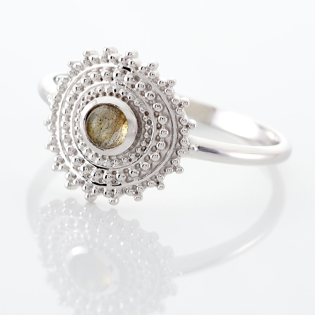 Anello Silver Collection Argento Rodiato Labradorite - Anelli con Pietre Donna | Stroili