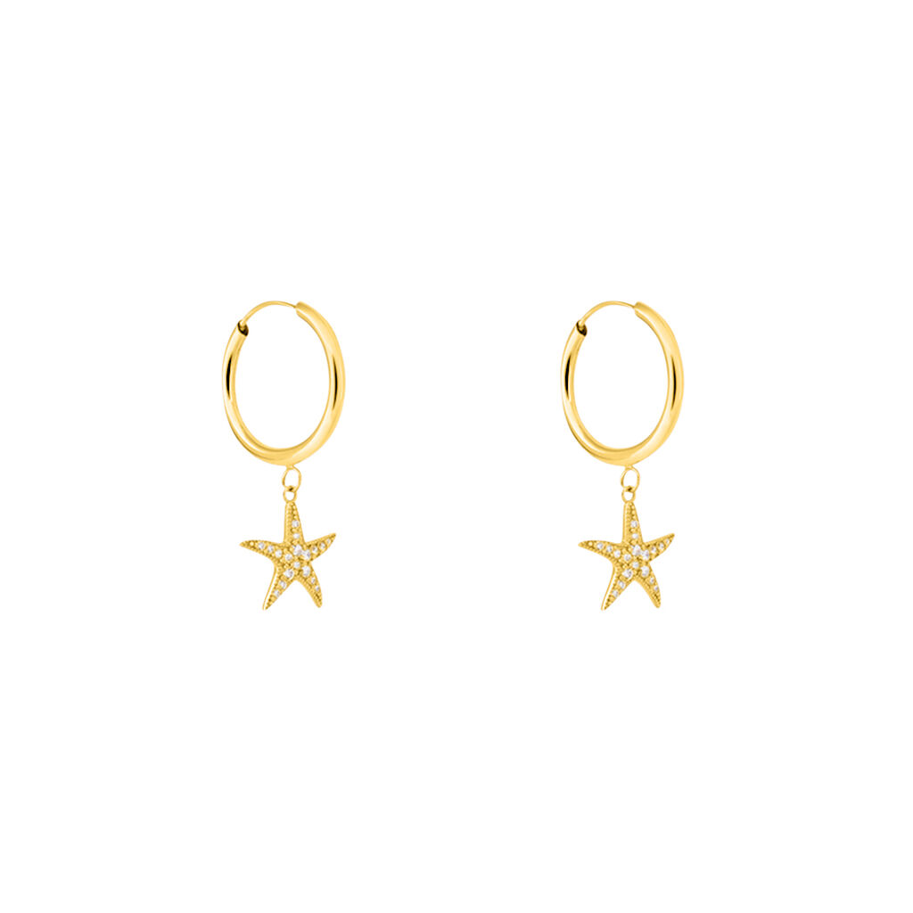 Orecchini A Cerchio Toujours Oro Giallo Cubic Zirconia - Orecchini a Cerchio Donna | Stroili