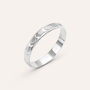 Fede Classica Diamantata 3 mm Oro Bianco