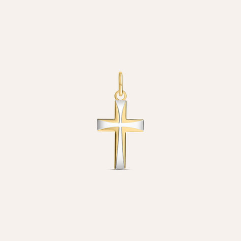 Pendente Holy Oro Bicolore - Ciondoli con Incisione Unisex | Stroili