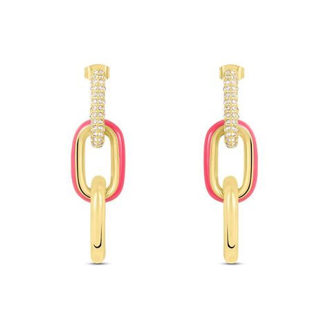 Orecchini Pendenti Lady Sweet Acciaio Dorato Cristallo - Orecchini Pendenti Donna | Stroili
