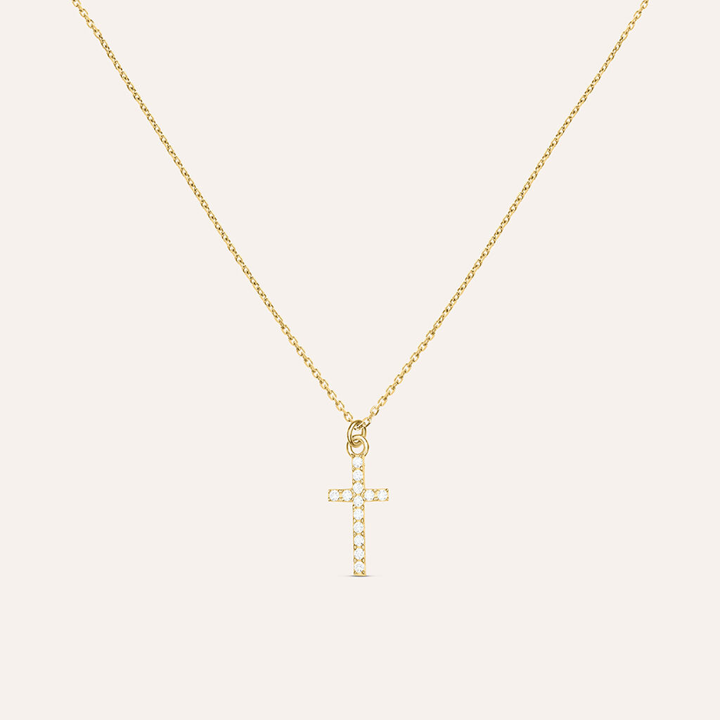 Collana Holy Oro Giallo Cubic Zirconia