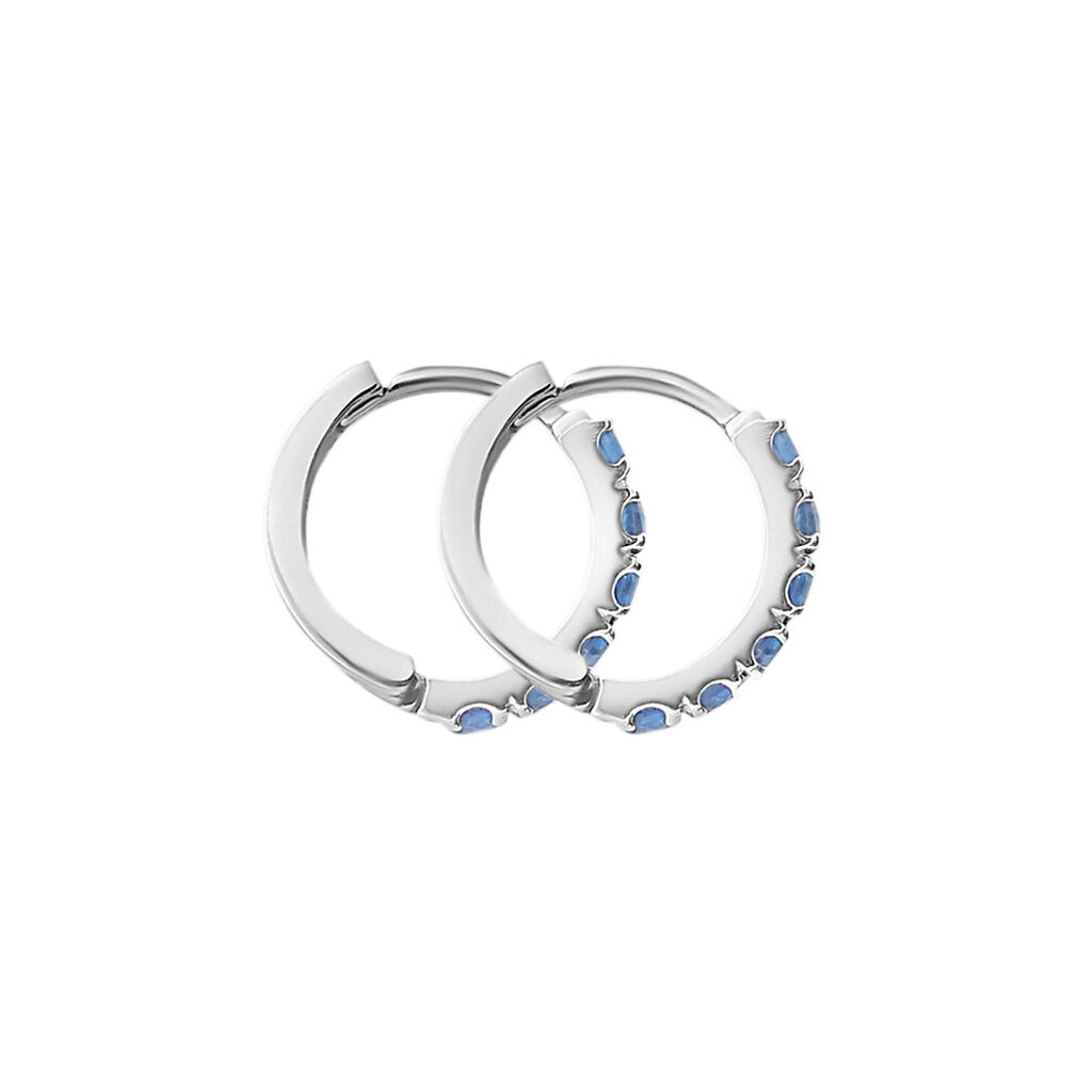 Orecchini A Cerchio Toujours Oro Bianco Cubic Zirconia - Orecchini a Cerchio Donna | Stroili
