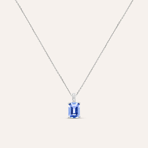 Collana Jasmine Oro Bianco Tanzanite Diamante - Collane Donna | Stroili