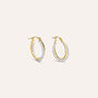 Orecchini A Cerchio Gold Essence Oro Bicolore