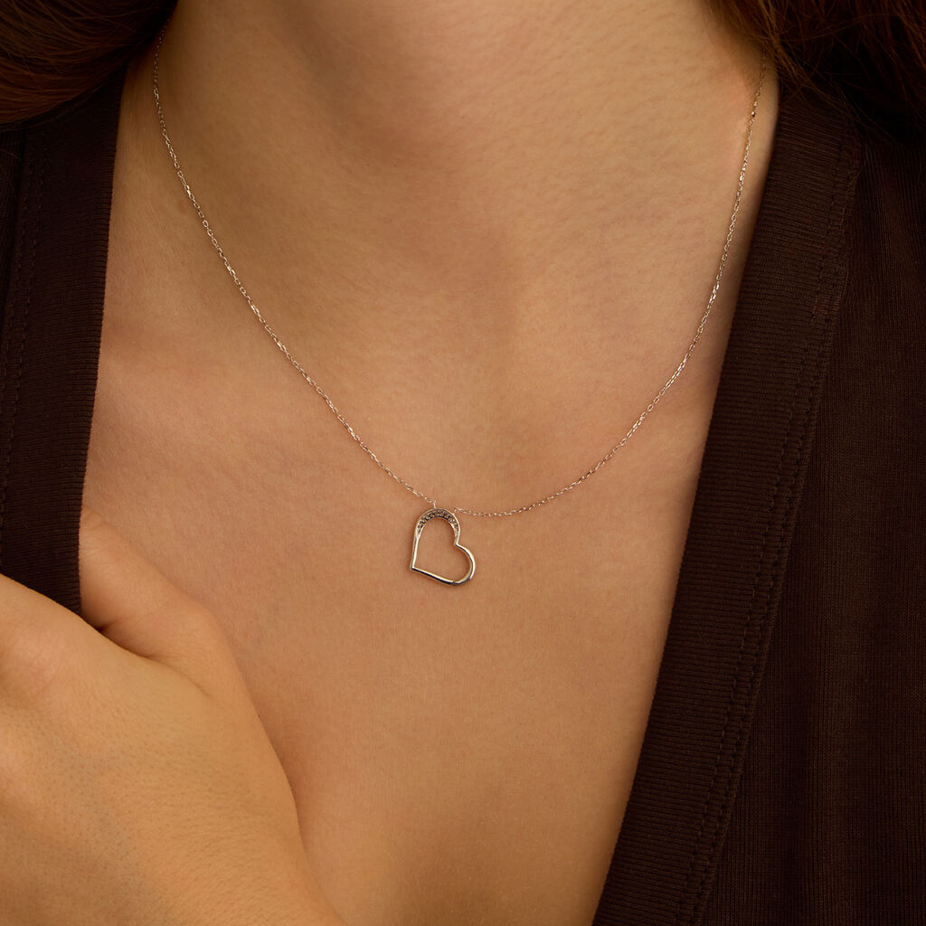 Collana Claire Oro Bianco Cubic Zirconia