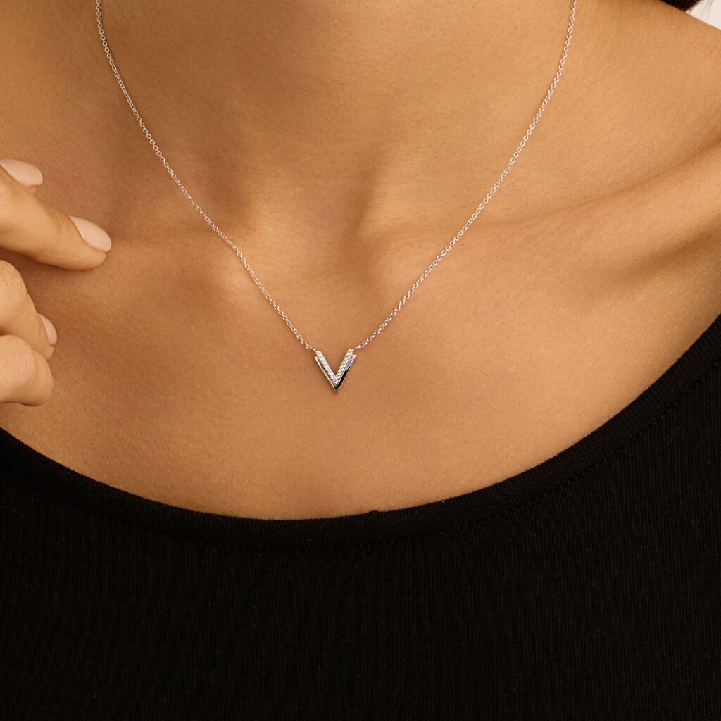 Collana Silver Shine Argento Rodiato Cubic Zirconia