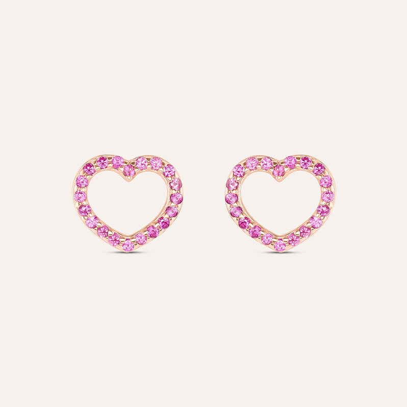 Orecchini Lobo Silver Rainbow Argento Rosa Cubic Zirconia - Orecchini a Lobo Donna | Stroili