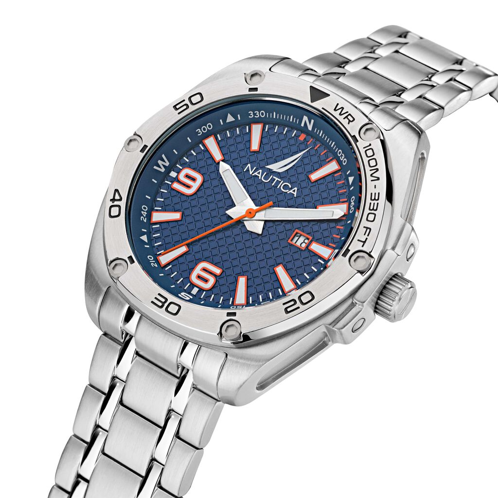 Orologio Al Quarzo Nautica Tin Can Bay Naptcf203 - Orologi con Datario Uomo | Stroili