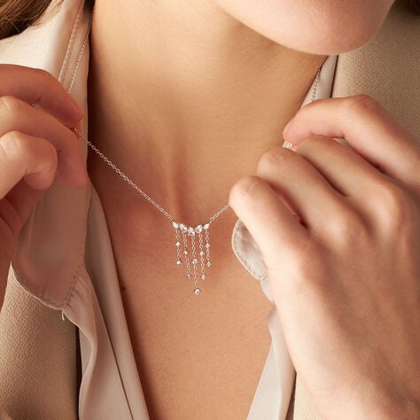 Collana Silver Elegance Argento Rodiato Cubic Zirconia - Collane Donna | Stroili