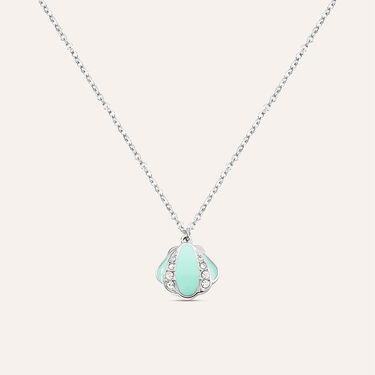 Collana Lady Sweet Acciaio Conchiglia e Cristalli