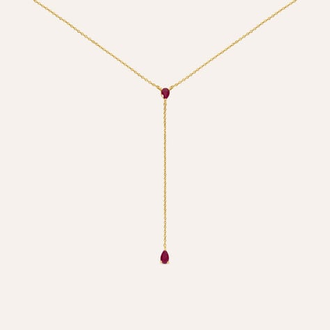 Collana Charlotte Oro Giallo Rubino - Collane Donna | Stroili