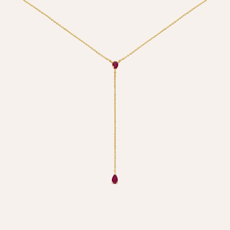 Collana Charlotte Oro Giallo Rubino - Collane Donna | Stroili