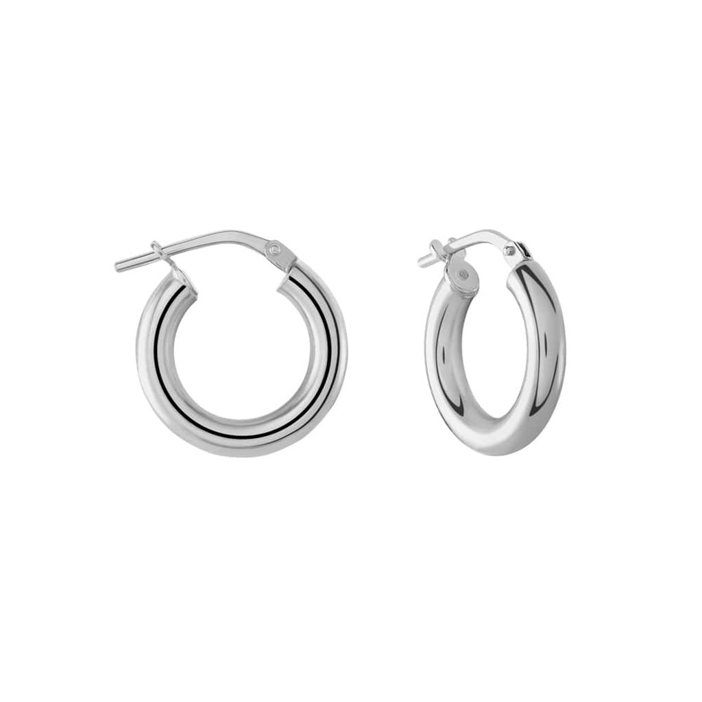 Orecchini A Cerchio Silver Collection Argento Rodiato - Orecchini a Cerchio Donna | Stroili