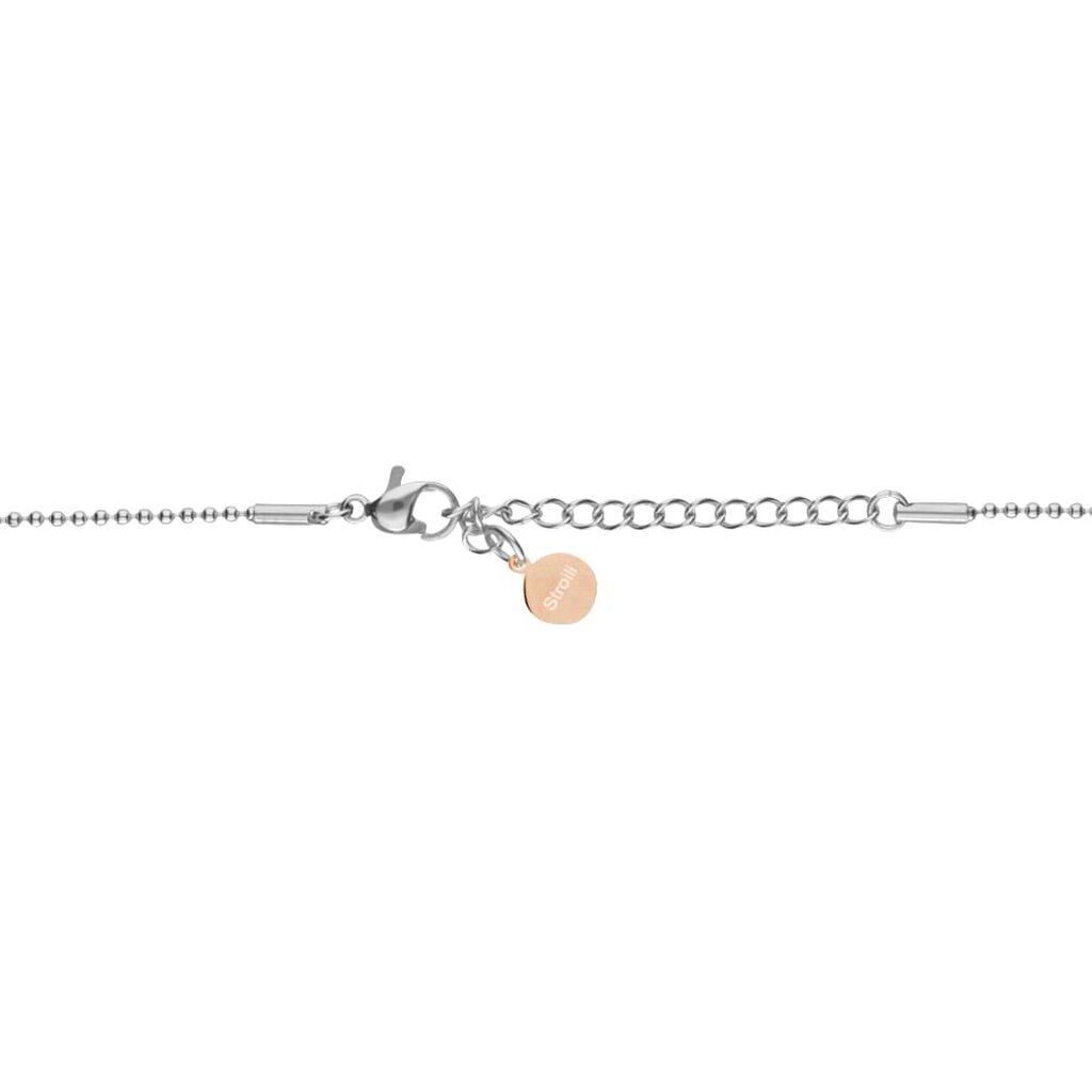 Collana con ciondolo in acciaio rosato e strass Shut up. I'm a princess - Collane Donna | Stroili
