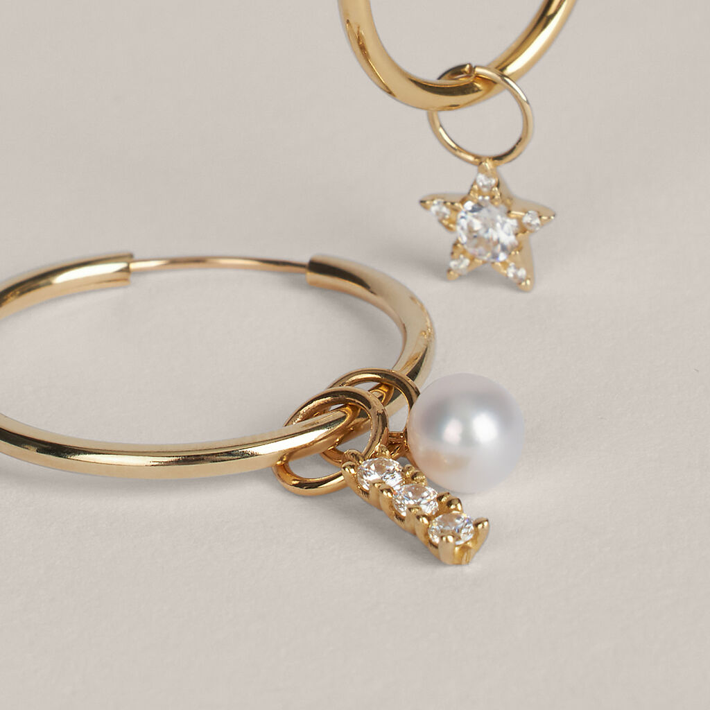 Charm Trilogy Toujours Oro Giallo Cubic Zirconia - Orecchini Componibili Donna | Stroili