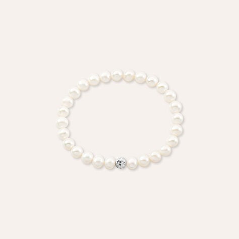 Bracciale Gabrielle Oro Bianco Perla D'Acqua Dolce - Bracciali Donna | Stroili