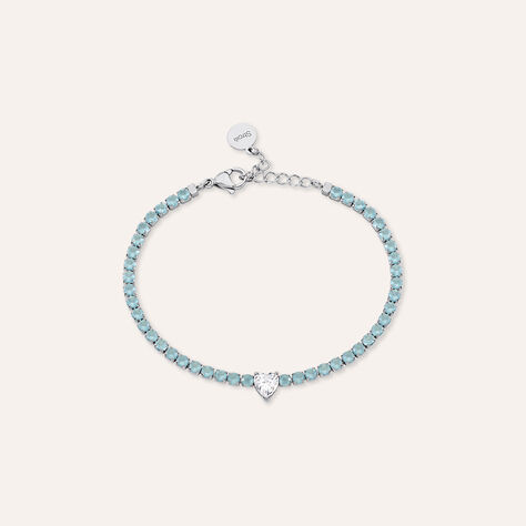 Bracciale Tennis Aura Acciaio Cristallo - Bracciali Tennis Donna | Stroili