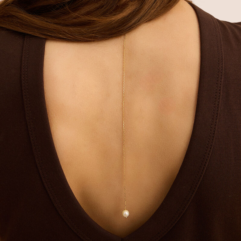 Pendente per la Schiena Beverly Oro Giallo Perla D'Acqua Dolce - Gioielli Donna | Stroili