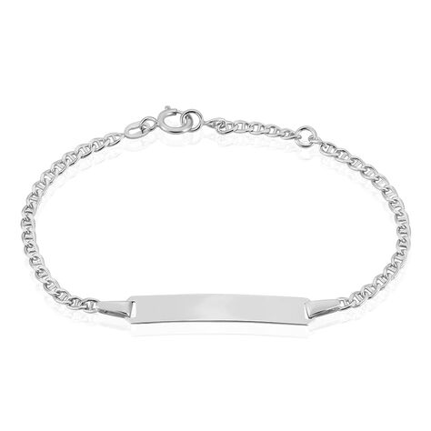 Bracciale Con Targhetta Holy Oro Bianco - Bracciali Bambino | Stroili