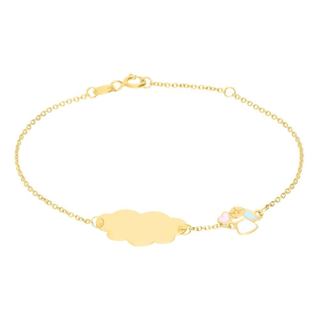 Bracciale Con Targhetta Holy Oro Giallo - Bracciali con Incisione Bambino | Stroili