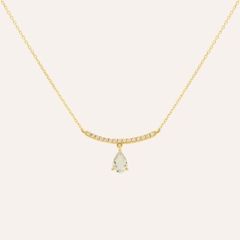 Collana Amélie Oro Giallo Ametista Cubic Zirconia - Collane Donna | Stroili