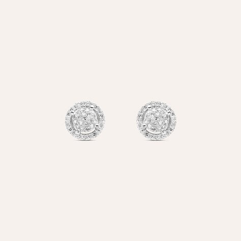 Orecchini Lobo Sophia Oro Bianco Diamante - Orecchini a Lobo Donna | Stroili