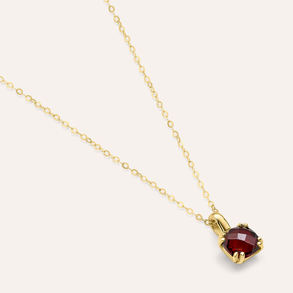 Collana Amélie Oro Giallo Granato Mozambico - Collane Donna | Stroili