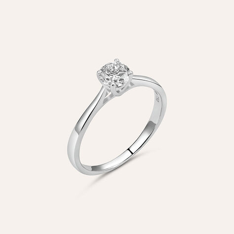 Anello Solitario Diamade Oro Bianco Diamante Lab-Grown - Anelli con Pietre Donna | Stroili